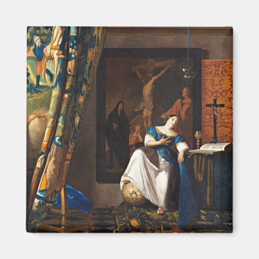Vermeer - Allegory van de katholieke geloofsovertu Magneet (Voorkant)