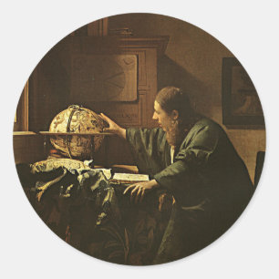  Vermeer-astronoom Sticker