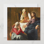 Vermeer - Christus in het huis van Martha en Maria Kaart (Voorkant)