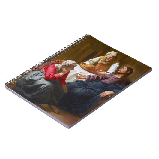 Vermeer - Christus in het huis van Martha en Maria Notitieboek (Linkerzijde)