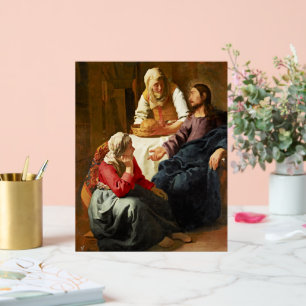 Vermeer - Christus in het Huis van Martha en Mary Acryl Bord