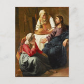 Vermeer - Christus in het Huis van Martha en Mary Briefkaart (Voorkant)