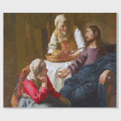 Vermeer - Christus in het Huis van Martha en Mary Cadeaupapier (Vlak)