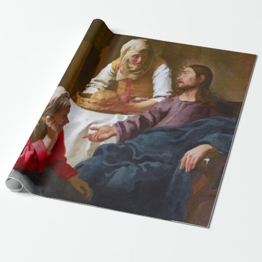 Vermeer - Christus in het Huis van Martha en Mary Cadeaupapier (Uitgerold)