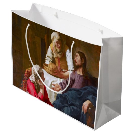 Vermeer - Christus in het Huis van Martha en Mary Groot Cadeauzakje (Achterkant Gekanteld)