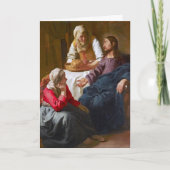 Vermeer - Christus in het Huis van Martha en Mary Kaart (Voorkant)