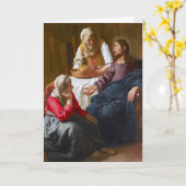 Vermeer - Christus in het Huis van Martha en Mary Kaart (Gele Bloem)