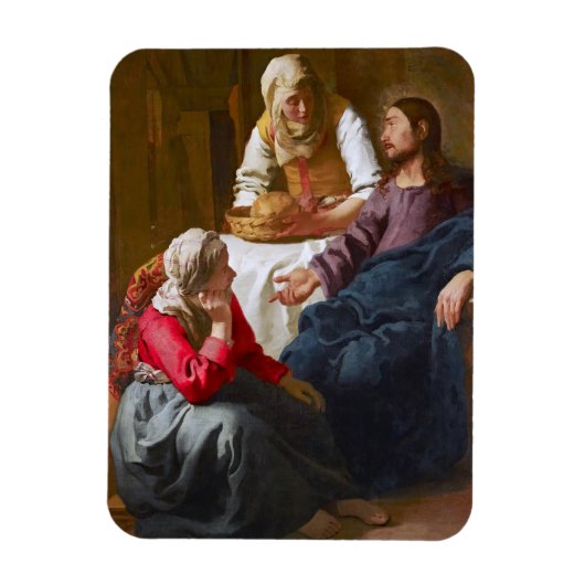 Vermeer - Christus in het Huis van Martha en Mary Magneet (Verticaal)
