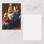 Vermeer - Christus in het Huis van Martha en Mary Notitiekaartje (Voorkant / Achterkant)
