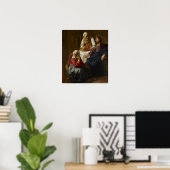 Vermeer - Christus in het huis van Martha en Mary  Poster (Thuiskantoor)
