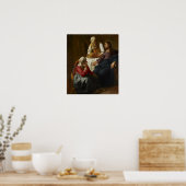 Vermeer - Christus in het huis van Martha en Mary  Poster (Keuken)