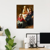 Vermeer - Christus in het Huis van Martha en Mary Poster (Thuiskantoor)