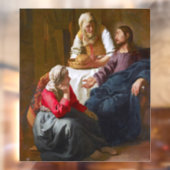 Vermeer - Christus in het Huis van Martha en Mary Raamsticker (Vel 2)