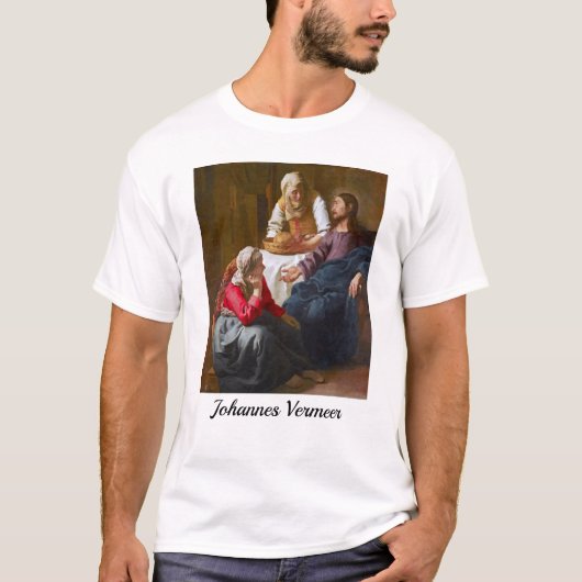 Vermeer - Christus in het Huis van Martha en Mary T-shirt (Voorkant)