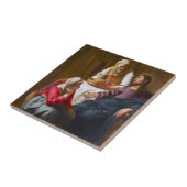Vermeer - Christus in het Huis van Martha en Mary Tegeltje (Zijkant)