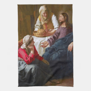 Vermeer - Christus in het Huis van Martha en Mary Theedoek