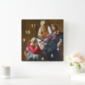 Vermeer - Christus in het Huis van Martha en Mary Vierkante Klok (Huis)