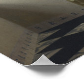 Vermeer - Dame die op een maagd 1674 staat Poster (Hoek)