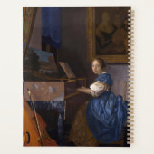 Vermeer - Dame zittend bij een Virginal Fine Art Planner (Achterkant)