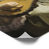 Vermeer - De Gitarist 1673 Poster (Hoek)