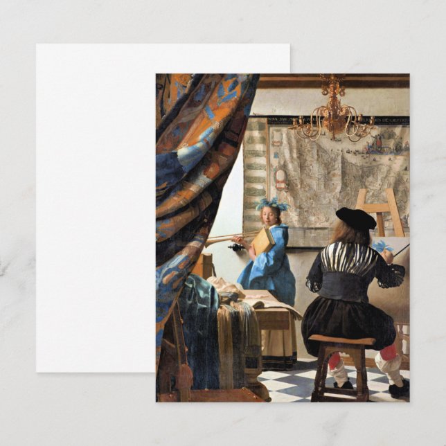 Vermeer - De kunst van het schilderen (Voorkant / Achterkant)