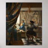 Vermeer - de kunst van het schilderen 1668 poster (Voorkant)