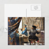 Vermeer - De kunst van het schilderen Briefkaart (Voorkant / Achterkant)
