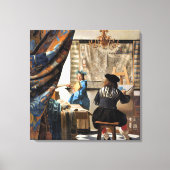 Vermeer - De kunst van het schilderen Canvas Afdruk (Voorkant)