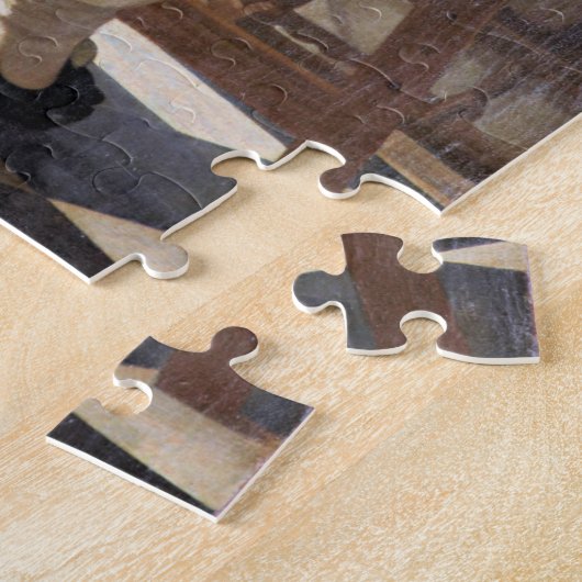 Vermeer - De kunst van het schilderen Legpuzzel (Zijkant)