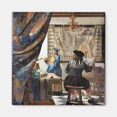 Vermeer - De kunst van het schilderen Magneet (Voorkant)