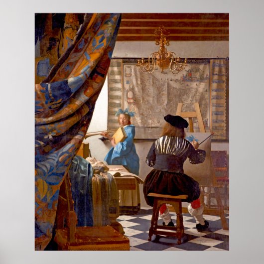 Vermeer - De kunst van het schilderen Poster (Voorkant)