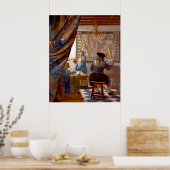 Vermeer - De kunst van het schilderen Poster (Keuken)