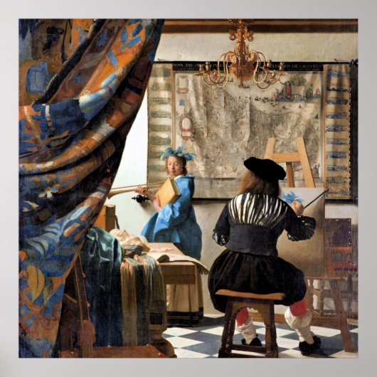 Vermeer - De kunst van het schilderen Poster (Voorkant)
