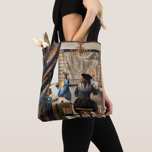 Vermeer - De Kunst van het Schilderen Tote Bag (Dichtbij)
