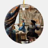 Vermeer - De kunst van het schilderen van keramisc Keramisch Ornament (Achterkant)