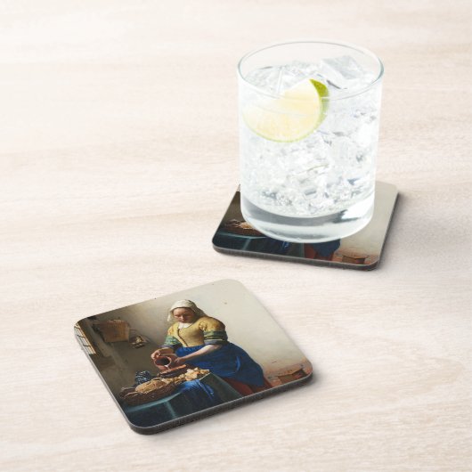 Vermeer de melkmeid Onderzetters (Rechterzijde)