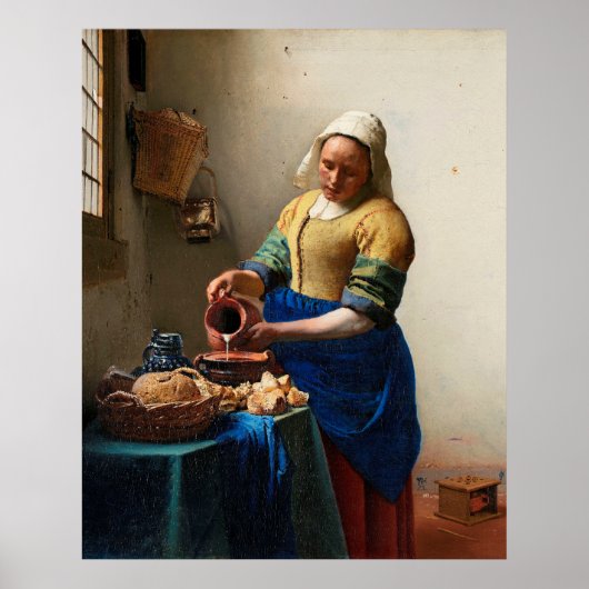 Vermeer De Melkmeid Poster (Voorkant)