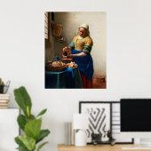 Vermeer De Melkmeid Poster (Thuiskantoor)