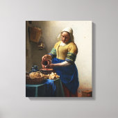 Vermeer De Melkmeisje Canvas Wrap (Voorkant)