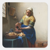 Vermeer de melkmeisje Stickers (Voorkant)