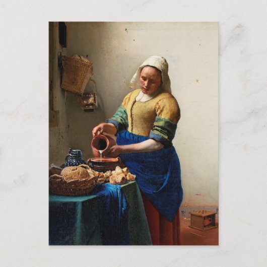 Vermeer - De Milkmaid Briefkaart (Voorkant)