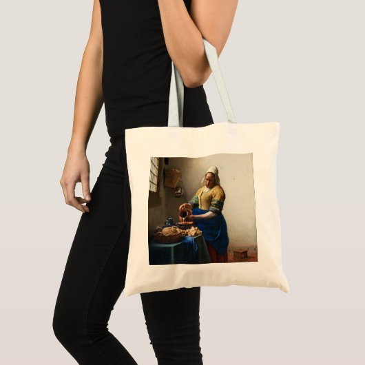 Vermeer De Milkmaid Canvas tas (Voorkant (product))