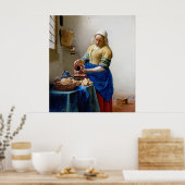 Vermeer - De Milkmaid -  kunst Poster (Keuken)