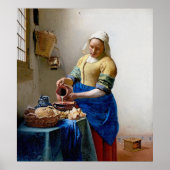 Vermeer - De Milkmaid -  kunst Poster (Voorkant)