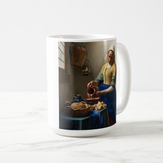 Vermeer De Milkmaid-Mok Koffiemok (Voorkant rechts)