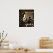 Vermeer - De Schilderkunst 1668 Poster (Keuken)