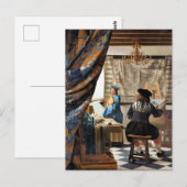 Vermeer - De Schilderkunst Briefkaart (Voorkant / Achterkant)