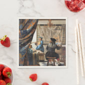 Vermeer - De Schilderkunst Servet (Insitu)