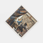 Vermeer - De Schilderkunst Servet (Hoek)
