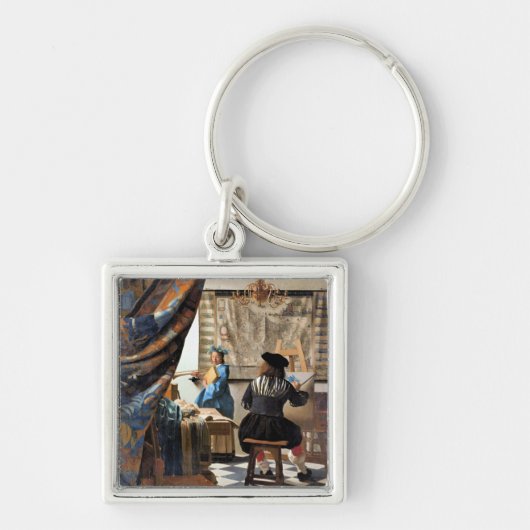 Vermeer - De Schilderkunst Sleutelhanger (Voorkant)